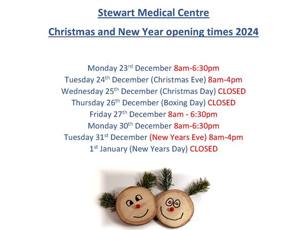 SMC Christmas Opening Hours 2024