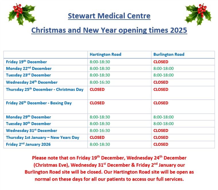 SMC Christmas Opening Hours 2025